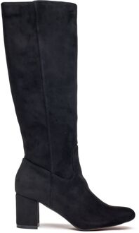 Vegan Avocado Knee High Laarzen Zwart