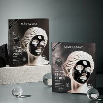 Vegan Collagen Charcoal PDRN Mask Set 30g x 4 sheets
