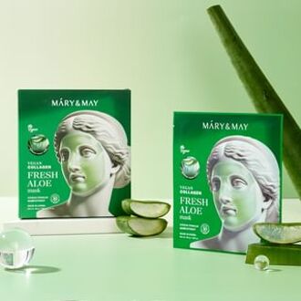 Vegan Collagen Fresh Aloe Mask Set 30g x 4 sheets