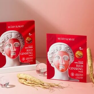 Vegan Collagen Red Ginseng Mask Set 30g x 4 sheets