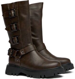 Vegan Cosmische Bikerlaarzen Bruin - EU 36 / UK 3