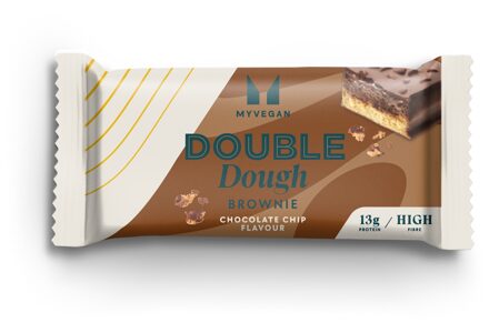 Vegan Double Dough Brownie - Chocolade Chip
