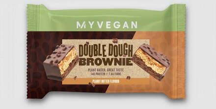 Vegan Double Dough Brownie - Pindakaas