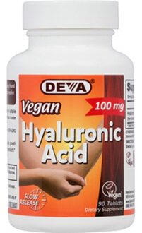 Vegan Hyaluronic Acid 100 mg (90 Tablets) - Deva