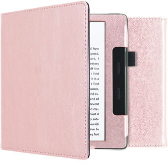 Vegan Leather Booktype Amazon Kindle Oasis 3 tablethoes - Rosé Goud