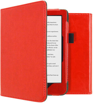 Vegan Leather Booktype Kobo Clara HD tablethoes - Rood