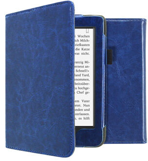 Vegan Leather Booktype Tolino Page 2 tablethoes - Donkerblauw