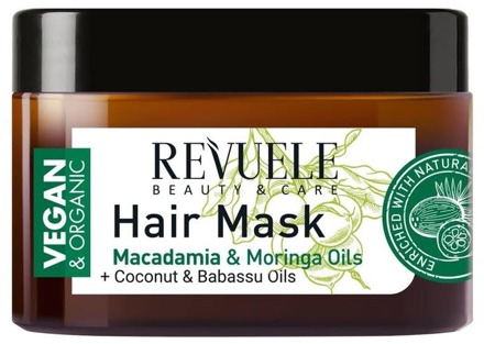 Vegan & Organic Hair Mask Macadamia & Moringa 360ml.