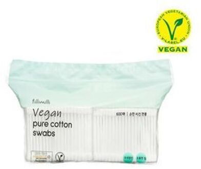 Vegan Pure Cotton Swabs 600 pcs