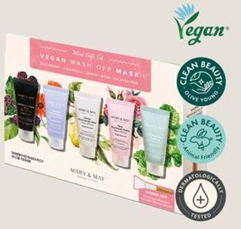 Vegan Wash Off Mask Mini Gift Set - Maskerset