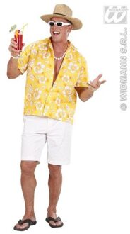 Vegaoo "Gele hawaiiaanse overhemd voor heren  - Verkleedkleding - M/L"