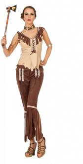Vegaoo Indianenkostuum met franjes voor vrouwen - Verkleedkleding - Small