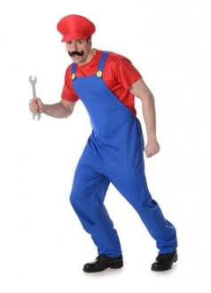 Vegaoo Karnival Costumes Verkleedkleding Mario Kostuum voor mannen Deluxe - L