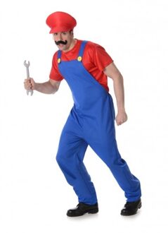 Vegaoo Karnival Costumes Verkleedkleding Mario Kostuum voor mannen Deluxe - XL