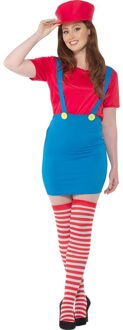 Vegaoo Karnival Costumes Verkleedkleding Mario Kostuum voor vrouwen Deluxe Rood - S