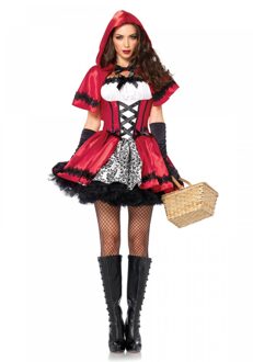 Vegaoo Leg Avenue 'Gothic Red Riding Hood', Model 85230, Maat L