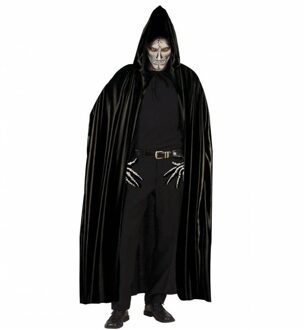 Vegaoo "Zwarte cape met kap voor volwassenen Halloween artikel - Verkleedattribuut - One size"