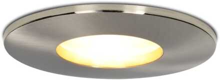 Vegas - LED Inbouwspots - 4 Watt 345 lumen - 2700K Warm wit - GU10 - Dimbaar - Rond - IP44 voor badkamer, buiten en binnen - RVS