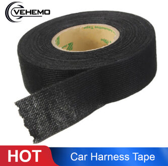 Vehemo 1Roll 19Mm X 15M Geluidsisolatie Kabelboom Tape Sterke Lijm Doek Stof Tape Voor Looms auto Accessoires