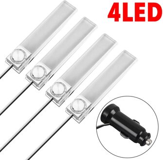 Vehemo LED Indoor Voet Licht 4LED Decoratieve Verlichting Auto Omgevingslicht voor Auto Styling Lamp voor Neon blauw