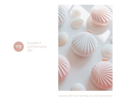 Vehemo Shell Vorm Usb Mini Aromatherapie Machine Essentiële Olie Diffuser Auto Aromatherapie Draagbare Auto Zuiverende Luchtbevochtiger roze