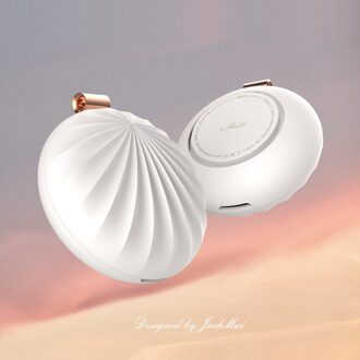 Vehemo Shell Vorm Usb Mini Aromatherapie Machine Essentiële Olie Diffuser Auto Aromatherapie Draagbare Auto Zuiverende Luchtbevochtiger wit