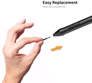 VEIKK P001 10pcs Replacement Pen Nibs Battery free Stylus Wear-resistant Pen Nib for VEIKK S640 A30 Graphics Tablets