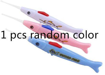 Veilig Duurzaam Babyverzorging Licht Oorsmeer Lepel Baby Oren Cleaning Tools Verlichting Lepel Creatieve Oor Schoonmaken Tool Oorsmeer Graven 1 stk willekeurig kleur