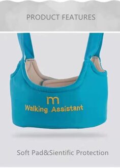 Veilig Keeper Baby Harnas Sling Jongen Girsls Leren Wandelen Harness Zorg Zuigeling Aid Lopen Assistent Riem geel