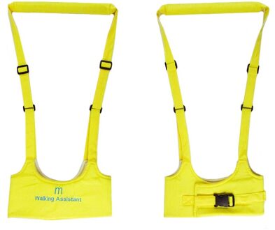 Veilig Keeper Baby Harnas Sling Jongen Girsls Leren Wandelen Harness Zorg Zuigeling Aid Lopen Assistent Riem geel