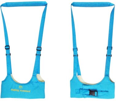 Veilig Keeper Baby Harnas Sling Jongen Leren Wandelen Harness Zorg Zuigeling Aid Lopen Assistent Riem lucht blauw