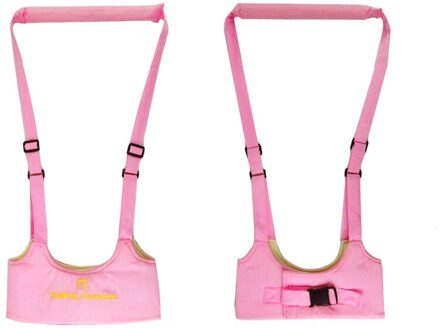 Veilig Keeper Baby Harnas Sling Jongen Leren Wandelen Harness Zorg Zuigeling Aid Lopen Assistent Riem Roze