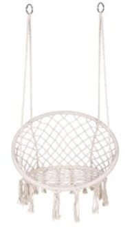 Veilig Nordic Stijl Ronde Hangmat Stoel Indoor Outdoor Slaapzaal Slaapkamer Opknoping Stoel Voor Kind Volwassen Swingende Enkele Camping