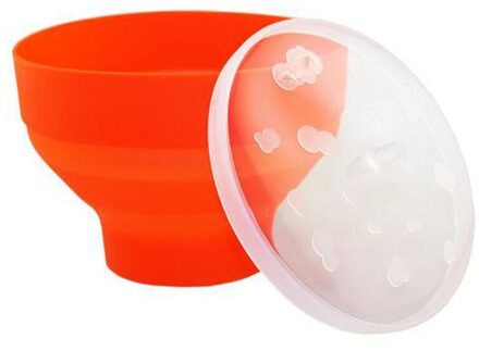 Veilig Popcorn Magnetron Siliconen Rode Vouwen Kom Keuken Easy Tools Diy Popcorn Emmer Kom Maker Met Deksel Servies