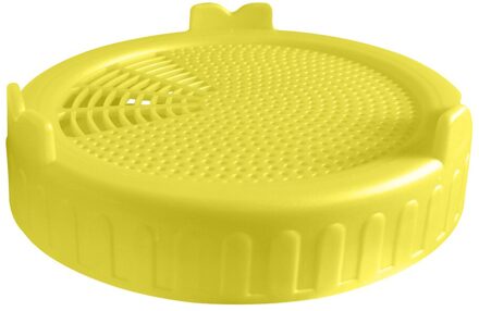 Veilig Zaden Planten Kiemen Deksel Flessen Mesh Cover Voor Brede Mouthed Mason Jar Food Grade Mesh Spruit Cover Kit geel