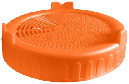 Veilig Zaden Planten Kiemen Deksel Flessen Mesh Cover Voor Brede Mouthed Mason Jar Food Grade Mesh Spruit Cover Kit Oranje