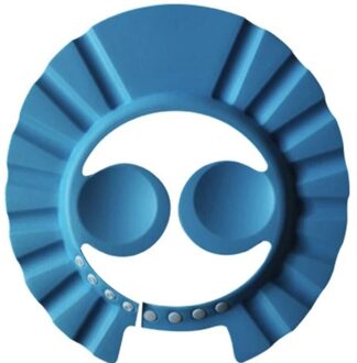 Veilige Shampoo Douche Baden Bad Protect Soft Cap Hoed Voor Baby Wash Hair Shield Bebes Kinderen Baden Douche Glb kids blauw 2