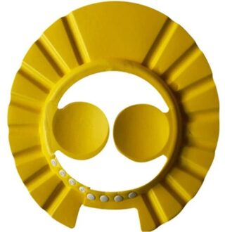 Veilige Shampoo Douche Baden Bad Protect Soft Cap Hoed Voor Baby Wash Hair Shield Bebes Kinderen Baden Douche Glb kids geel 2