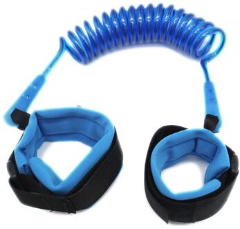 Veiligheid Baby Anti Verloren Pols Link Harness Strap Touw Leash Wandelen Hand Riem Band Polsband voor Peuters Kinderen Veiligheid Product 1.5m blauw