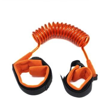 Veiligheid Baby Anti Verloren Pols Link Harness Strap Touw Leash Wandelen Hand Riem Band Polsband voor Peuters Kinderen Veiligheid Product 1.5m oranje
