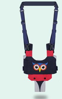 Veiligheid Baby Wandelen Harness, Baby Lopen Riem Baby Wandelen Wings Stijl Embroidered owl donker blauw