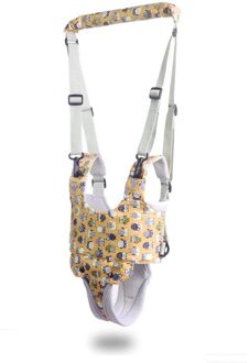 Veiligheid Baby Wandelen Harness, Baby Lopen Riem Baby Wandelen Wings Stijl Printed owl licht geel
