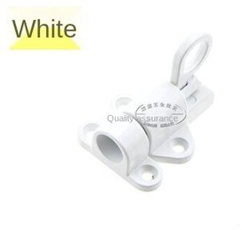 Veiligheid Deur Poort Klink Aluminium Pull Ring Voorjaar Bounce Venster Bout Zelfsluitende Hasp Sliding Lock Venster Deur Hardware wit