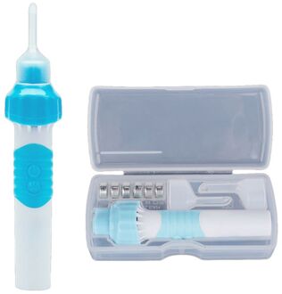 Veiligheid Elektrische Cordless Vacuum Oorsmeerhaakje Oor Wax Verwijderen Cleaner Pijnloos Cleaning Tool Kit Met Led Licht Krachtige Suctio