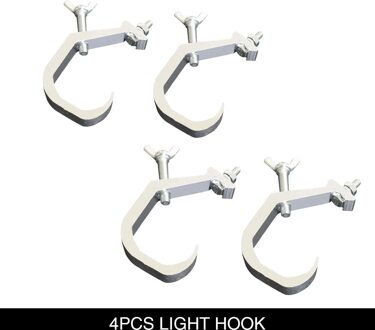 Veiligheid Kabel Staaldraad Podium Verlichting Accessoires Gemonteerd Op Led Disco Dj Licht Truss Stand Voor Moving Head Par Lichten 4stk licht Hook