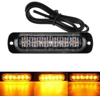 Veiligheid Led Flash Light Strobe Lampen Lichtgevende Kit Dc 12V-24V Reserve 18W Geel