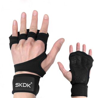 Veiligheid Unisex Gewichtheffen Sport Handschoenen Volledige Palm Volledige Palm Bescherming Voor Pull-Up Fitness Weightlift