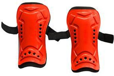 Veiligheid Voetbal Scheenbeschermer Benen Protector Sport Fietsen Professionele Been Concurrentie Voetbal Scheenbeschermer Pads 2 Stuks rood