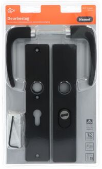 Veiligheidsbeslag Voor Deur 3417-ii - Aluminium Zwart - Skg*** Kerntrekbeveiliging - Pc55mm