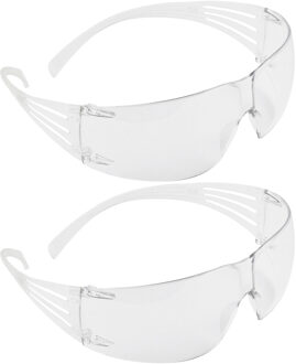 Veiligheidsbril/vuurwerkbril - 2x - kunststof - beschermbril voor volwassenen